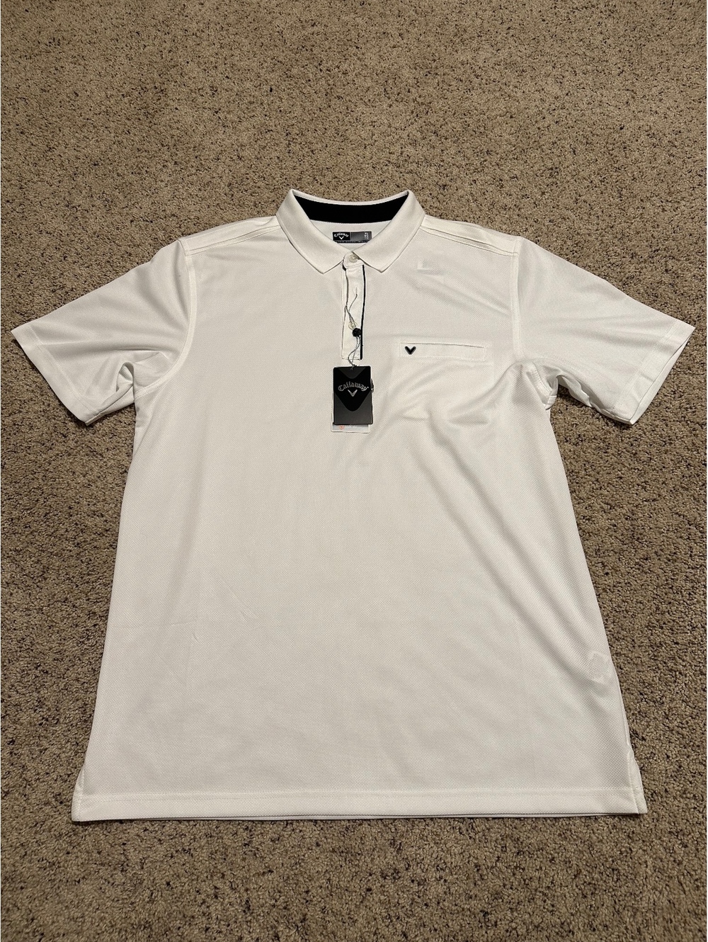 Callaway Men's White Golf Polo Shirt XL